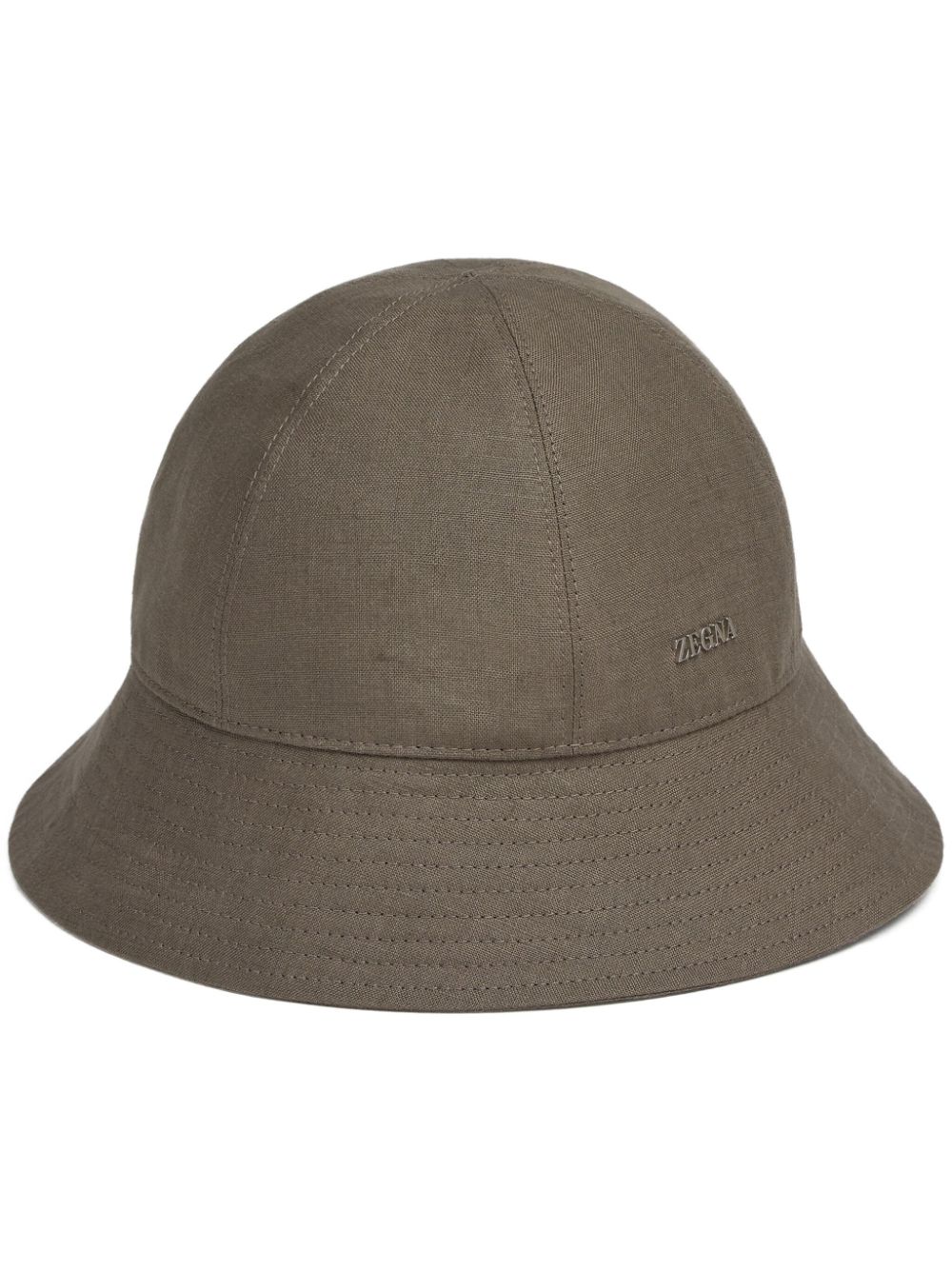 Zegna Oasi linen bucket hat - Brown von Zegna