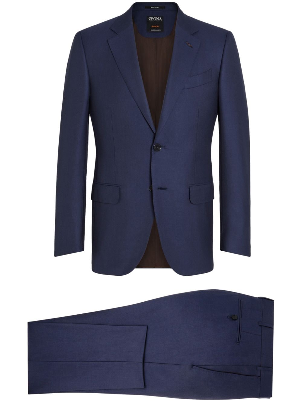 Zegna Oasi single-breasted cashmere suit - Blue von Zegna