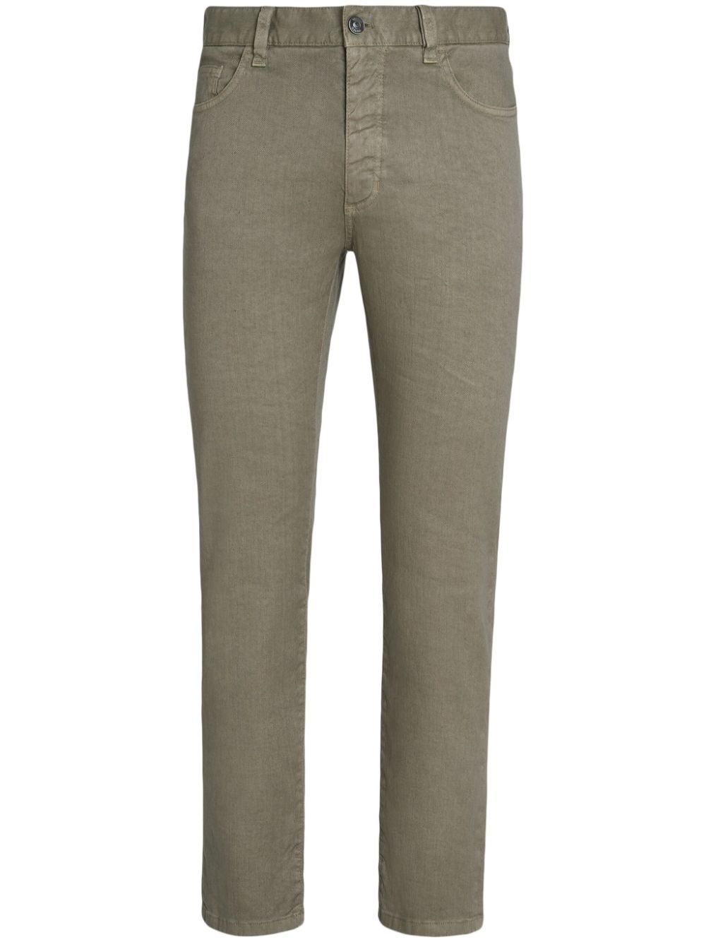 Zegna Roccia mid-rise skinny jeans - Green von Zegna