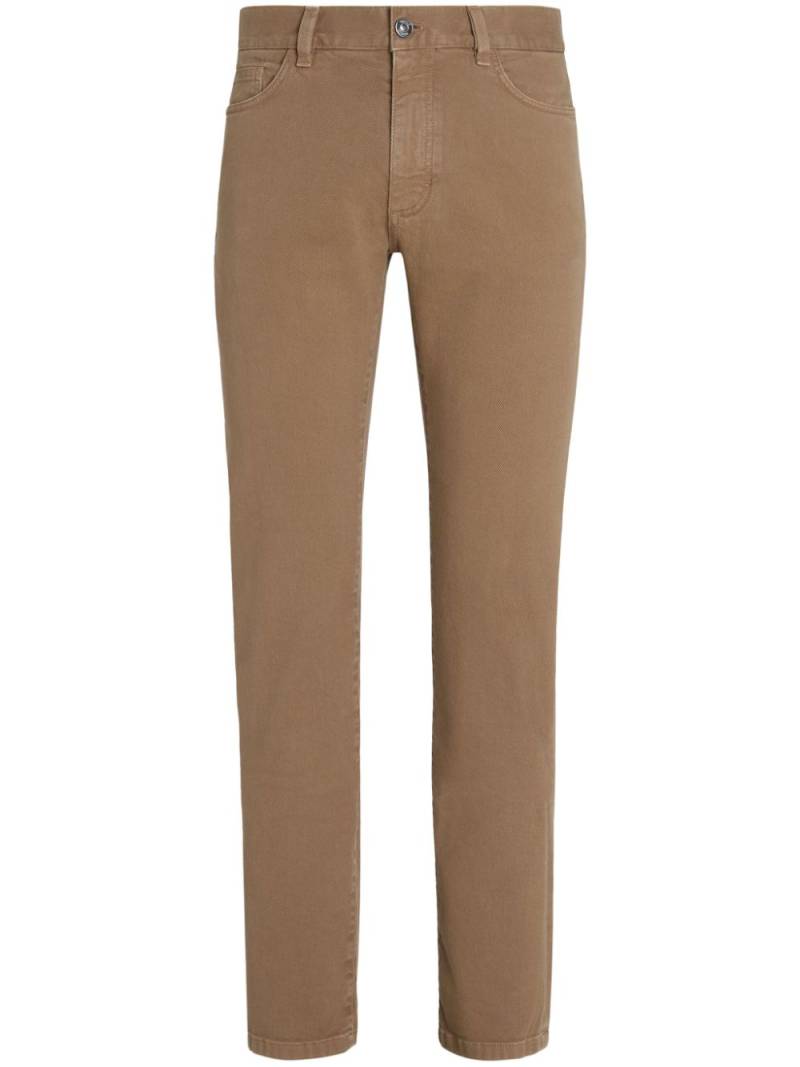 Zegna Roccia slim-fit jeans - Neutrals von Zegna