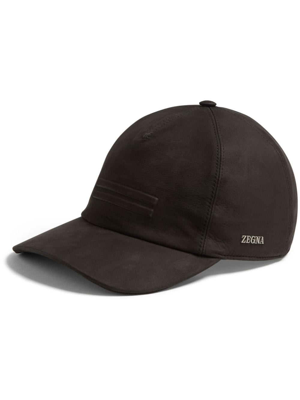 Zegna SECONDSKIN leather baseball cap - Brown von Zegna