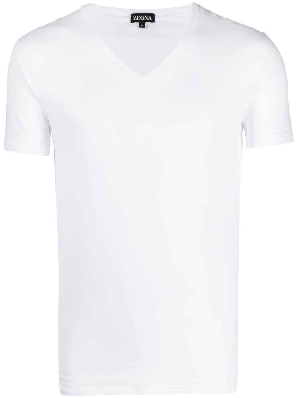 Zegna V-neck stretch-cotton T-shirt - White von Zegna
