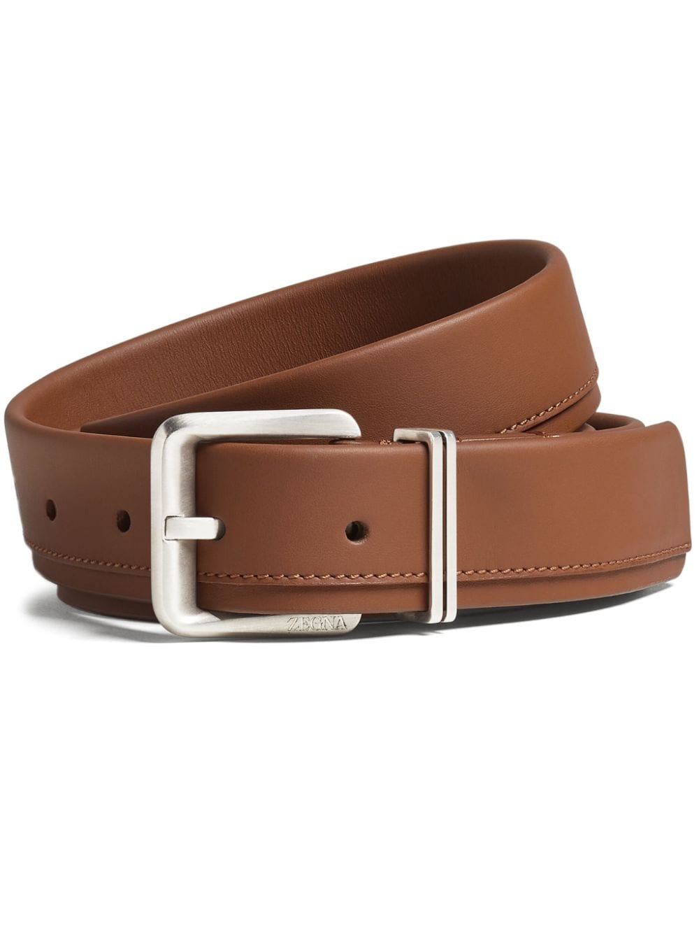 Zegna buckle-fastening leather belt - Brown von Zegna