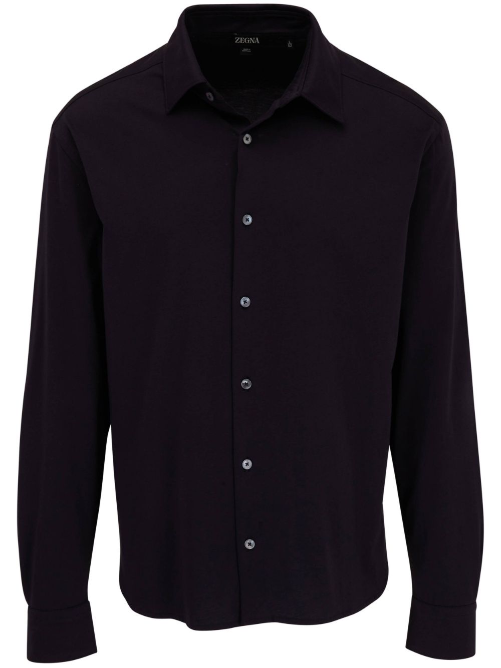 Zegna button-up cotton shirt - Blue von Zegna