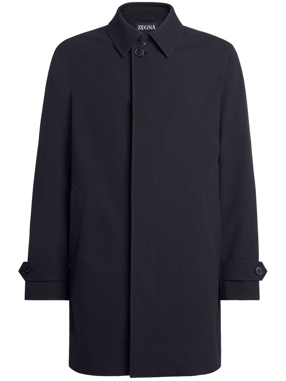 Zegna concealed front-fastening coat - Blue von Zegna