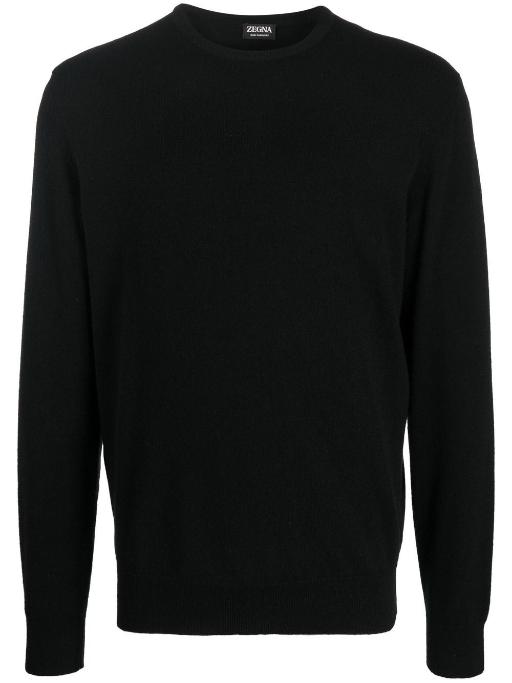 Zegna crew neck cashmere sweater - Black von Zegna