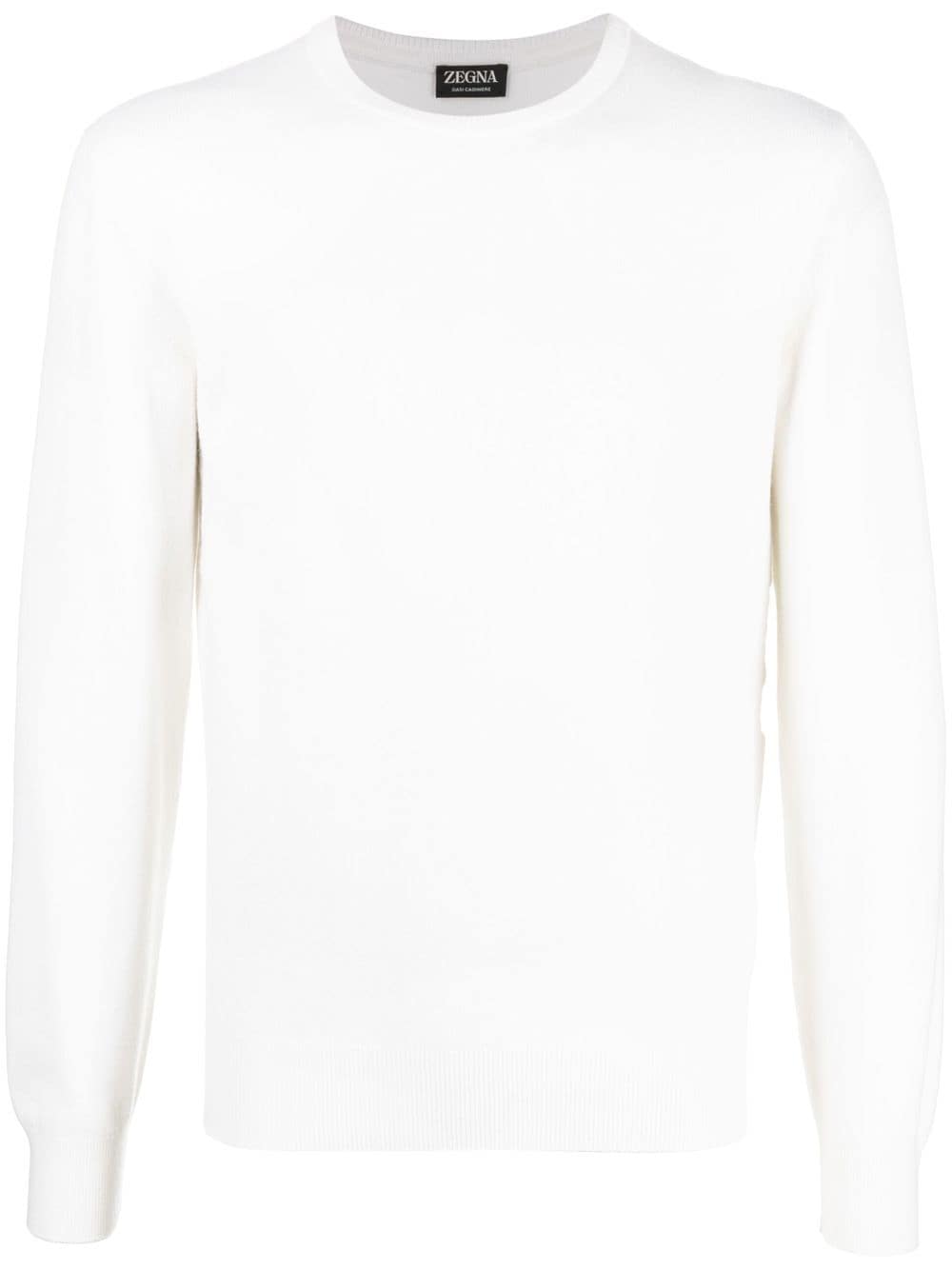 Zegna crew neck cashmere sweater - White von Zegna