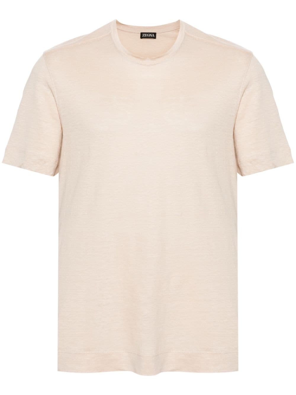 Zegna crew-neck linen T-shirt - Neutrals von Zegna