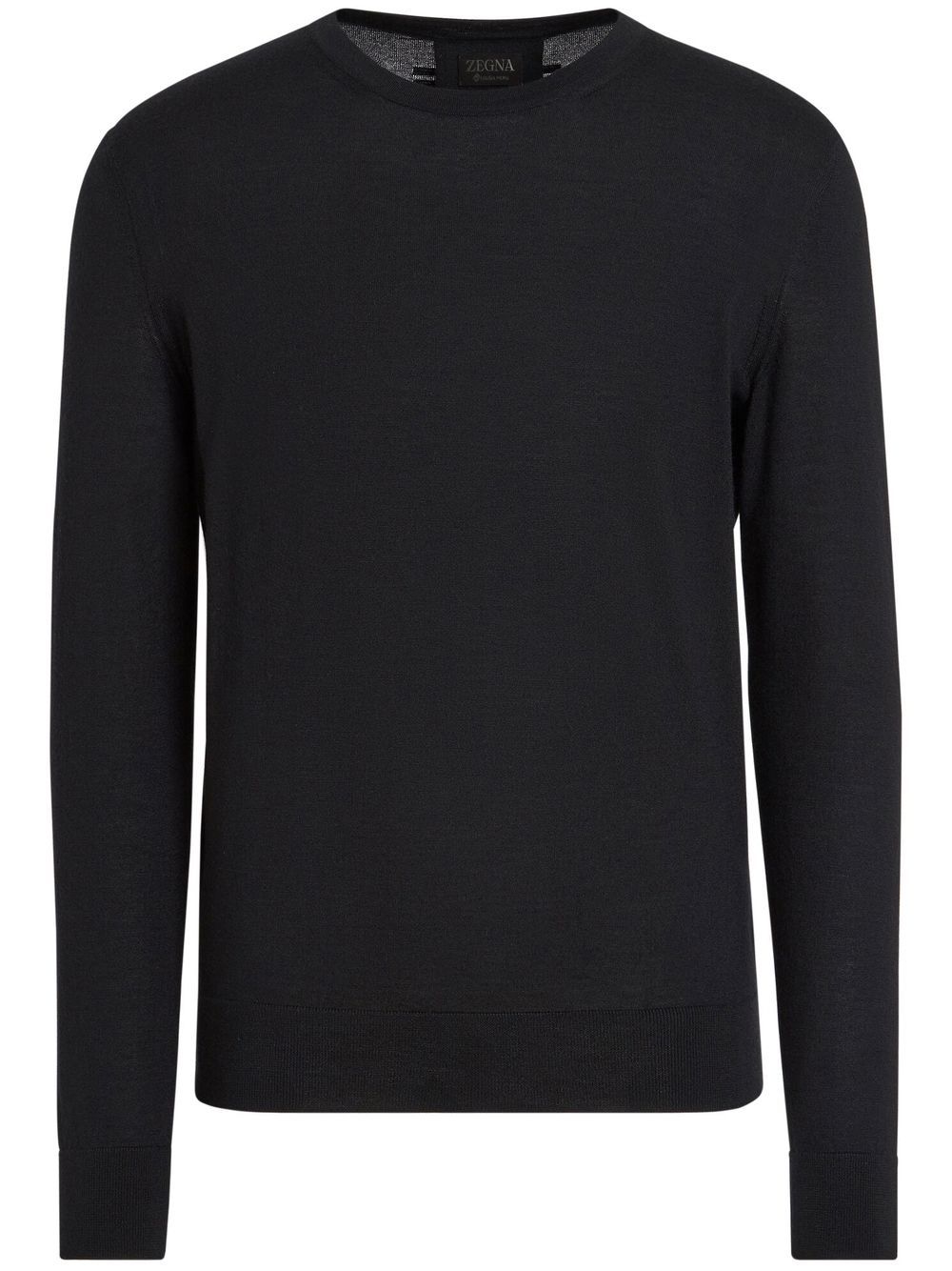Zegna crew-neck wool sweatshirt - Black von Zegna