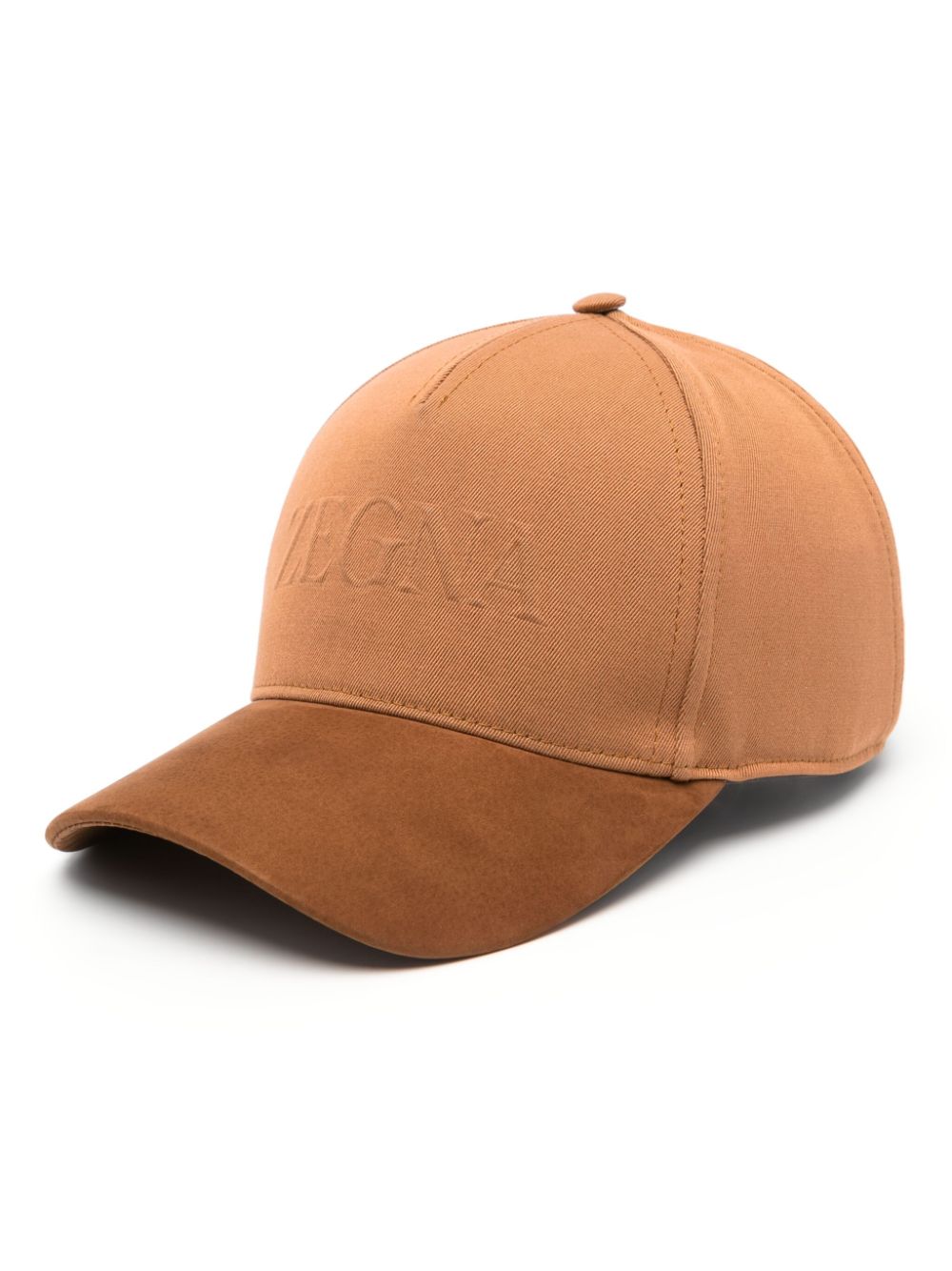 Zegna embossed-logo twill cap - Brown von Zegna