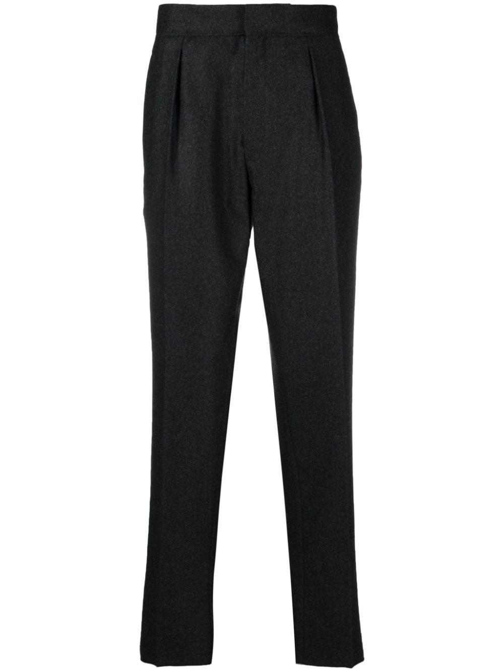 Zegna felted tapered-leg trousers - Grey von Zegna