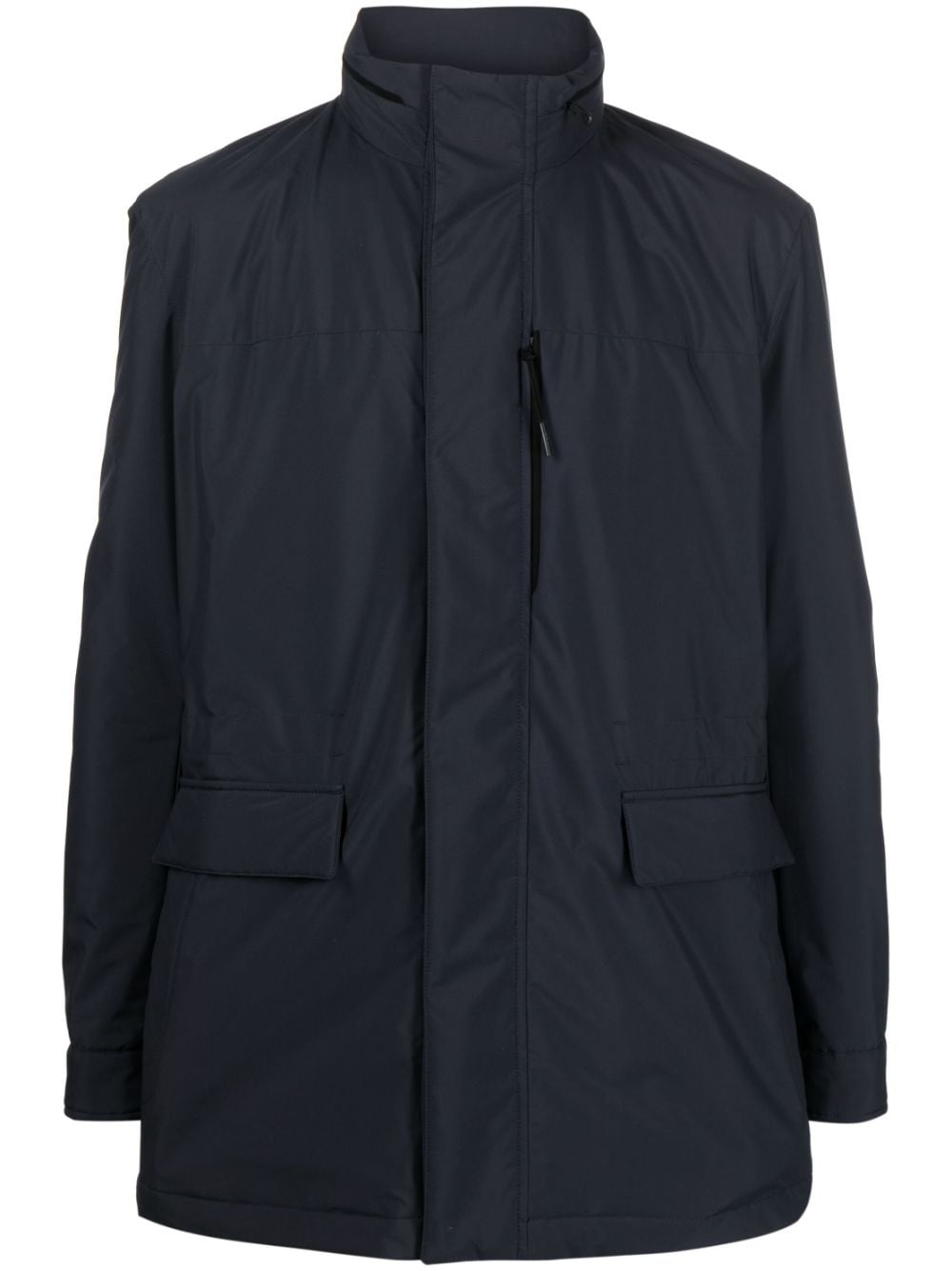 Zegna hooded zip-up jacket - Blue von Zegna
