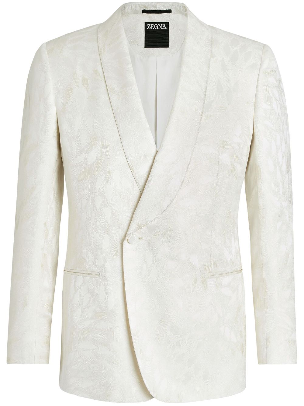 Zegna jacquard silk-wool evening jacket - White von Zegna