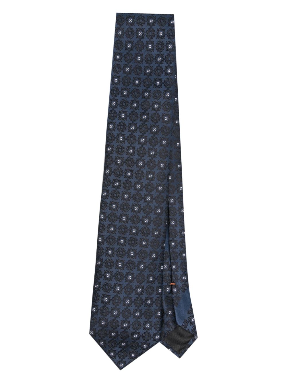 Zegna jacquard silk tie - Blue von Zegna