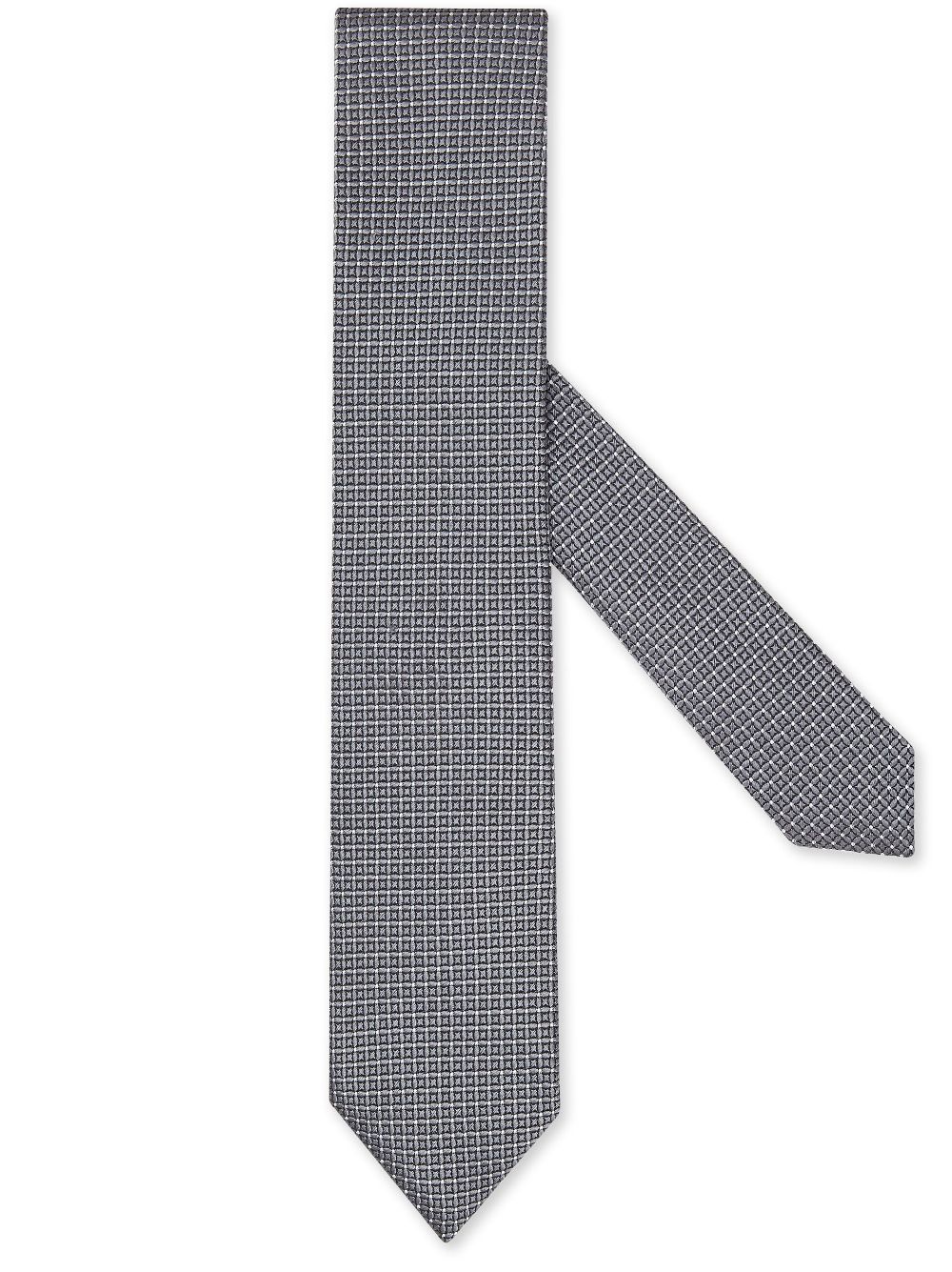 Zegna jacquard silk tie - Grey von Zegna