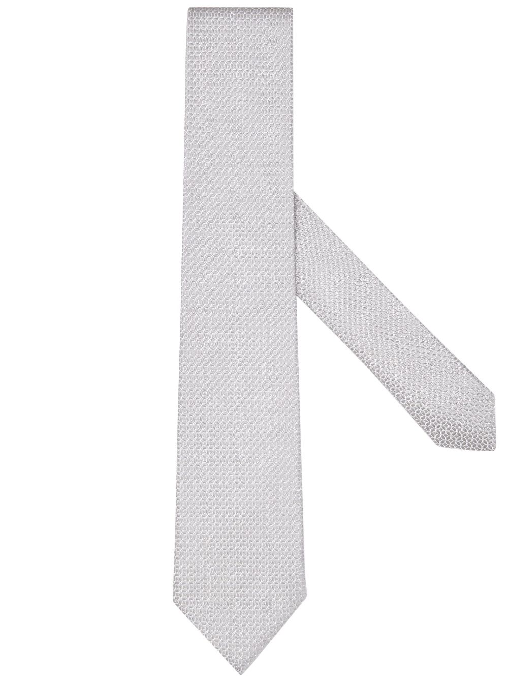Zegna jacquard silk tie - Grey von Zegna