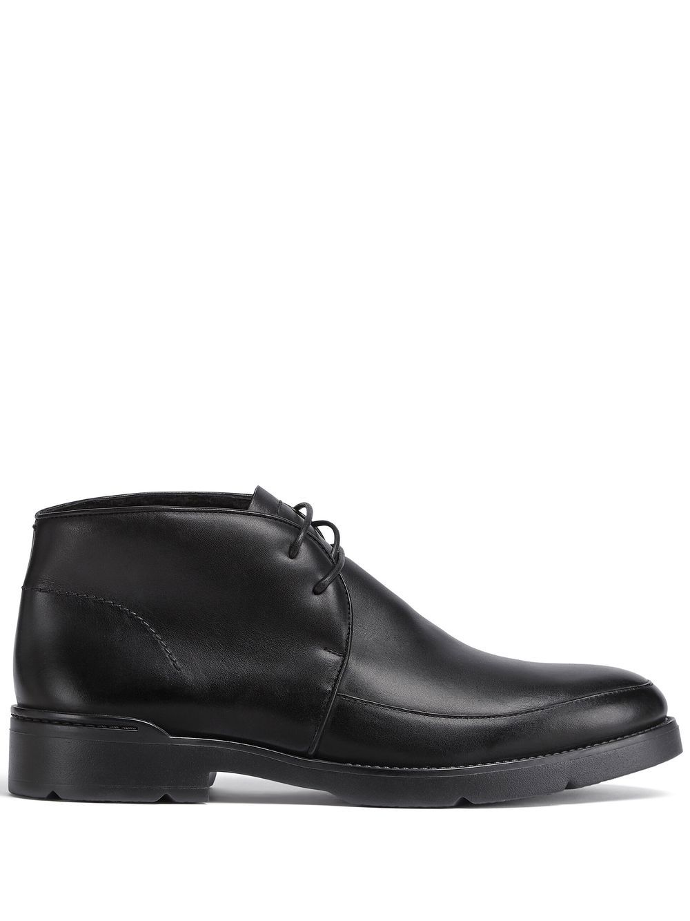 Zegna Cortina leather ankle boots - Black von Zegna
