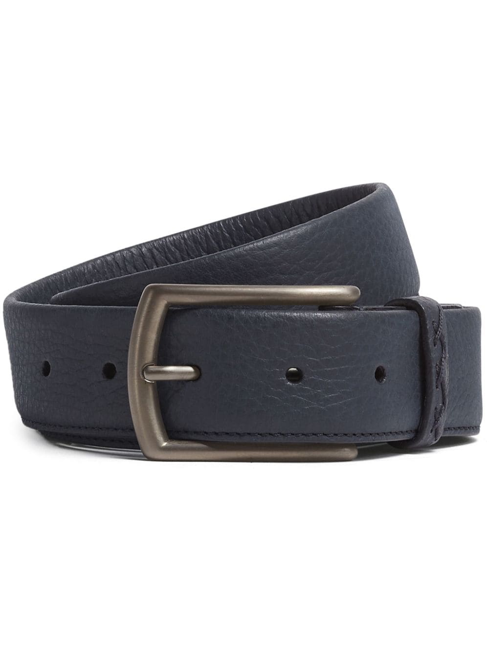 Zegna leather buckle-fastening belt - Blue von Zegna