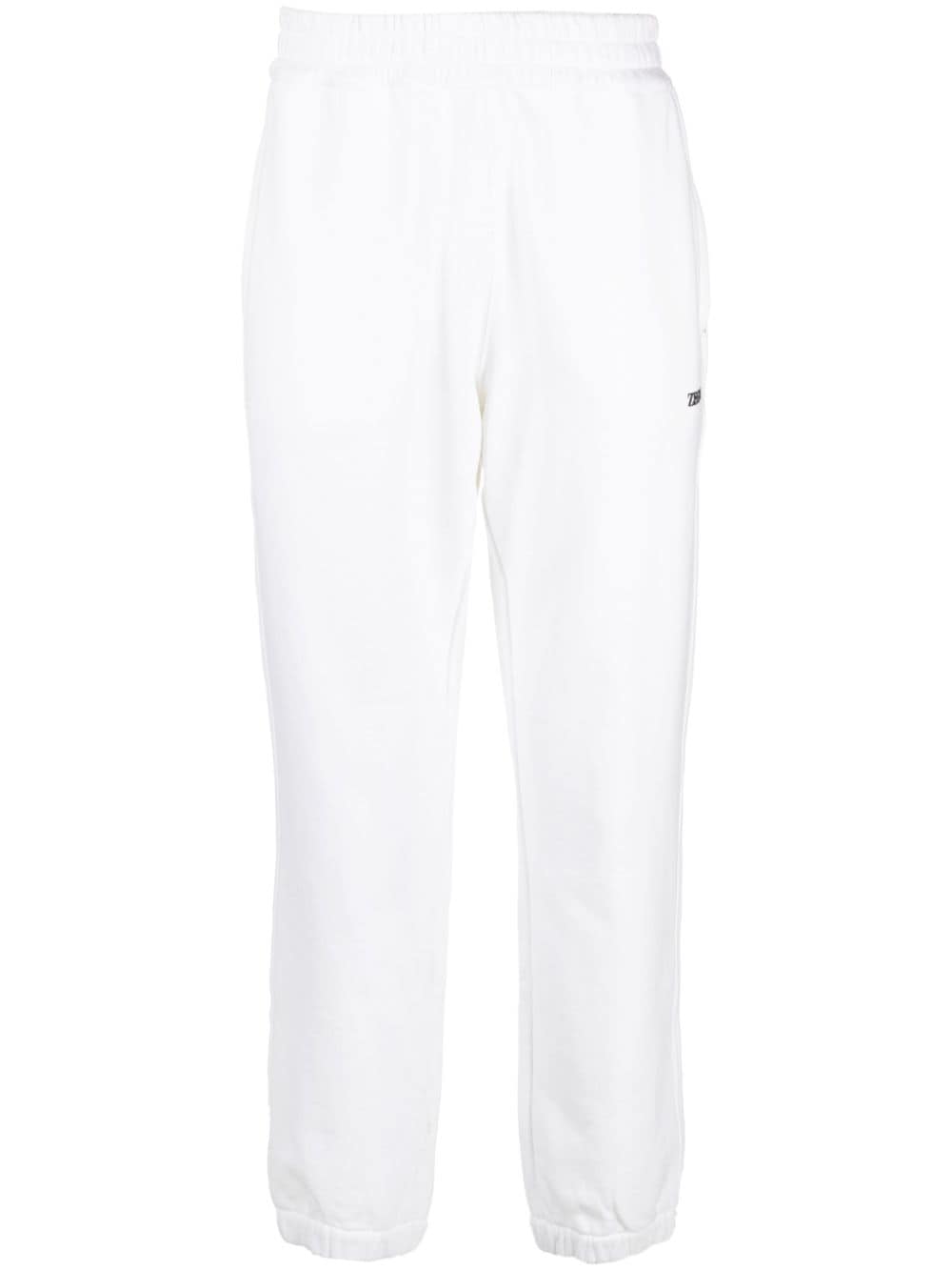 Zegna logo-print cotton track pants - White von Zegna