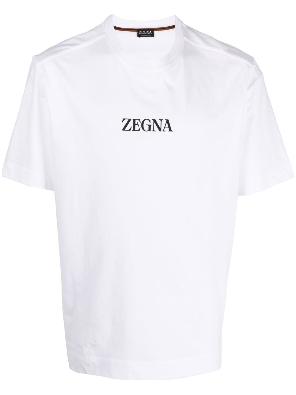 Zegna logo-print crew-neck T-shirt - White von Zegna