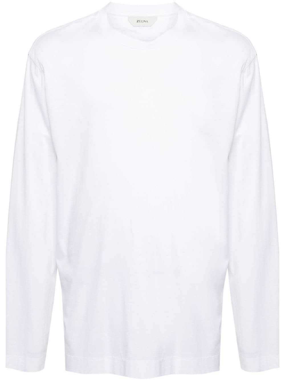 Zegna long-sleeve cotton T-shirt - White von Zegna