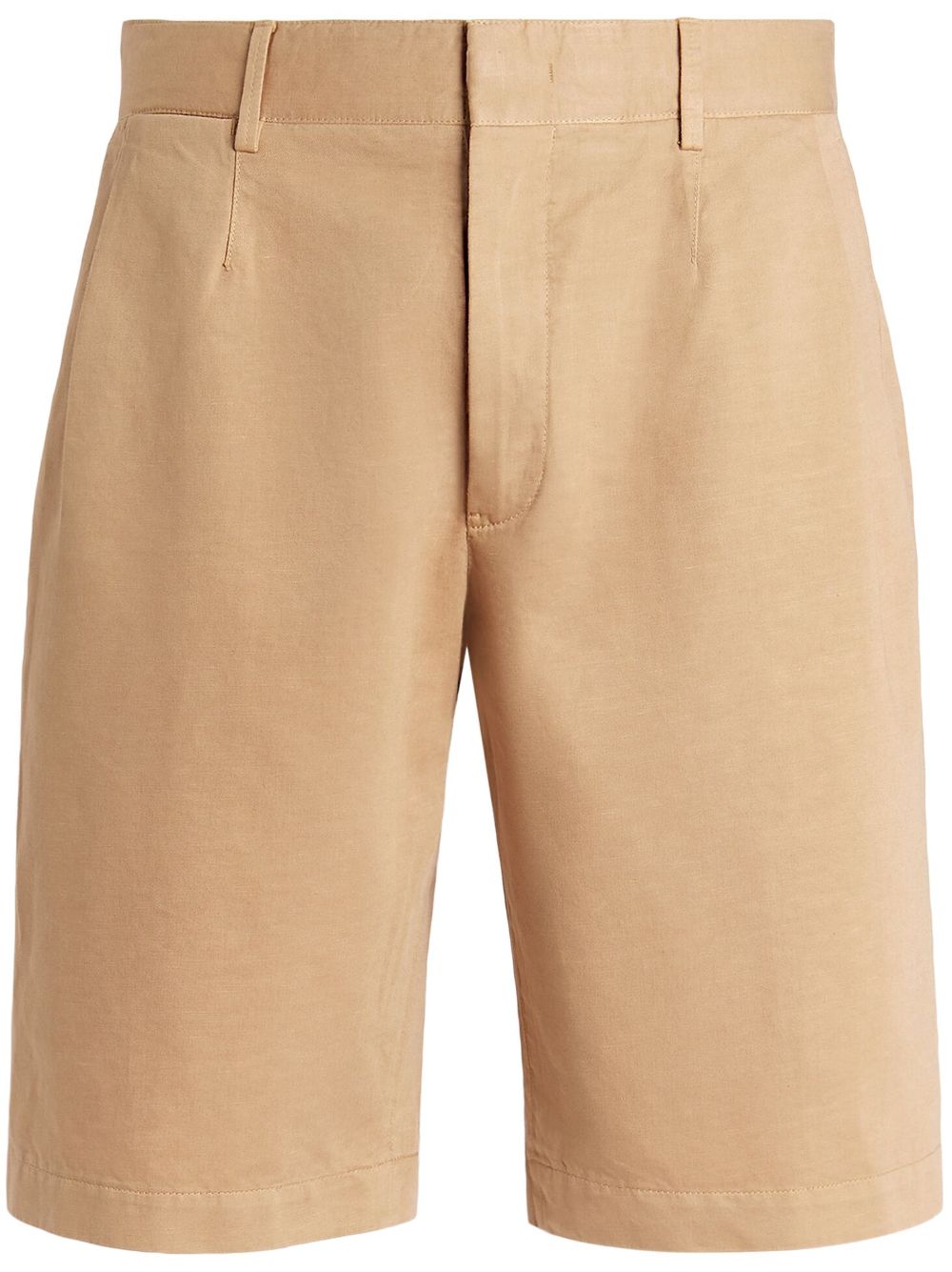 Zegna Summer cotton-linen chino shorts - Neutrals von Zegna