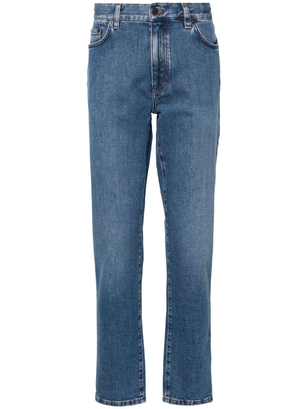 Zegna mid-rise slim-cut jeans - Blue von Zegna