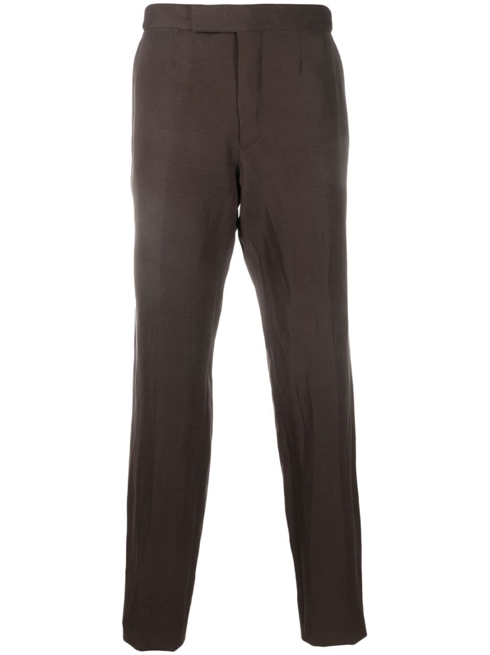Zegna mid-rise tapered trousers - Brown von Zegna