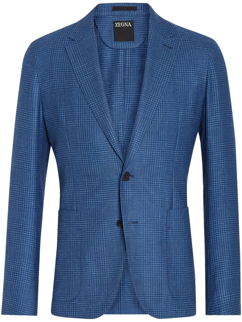 Zegna notched-lapels single-breasted blazer - Blue von Zegna