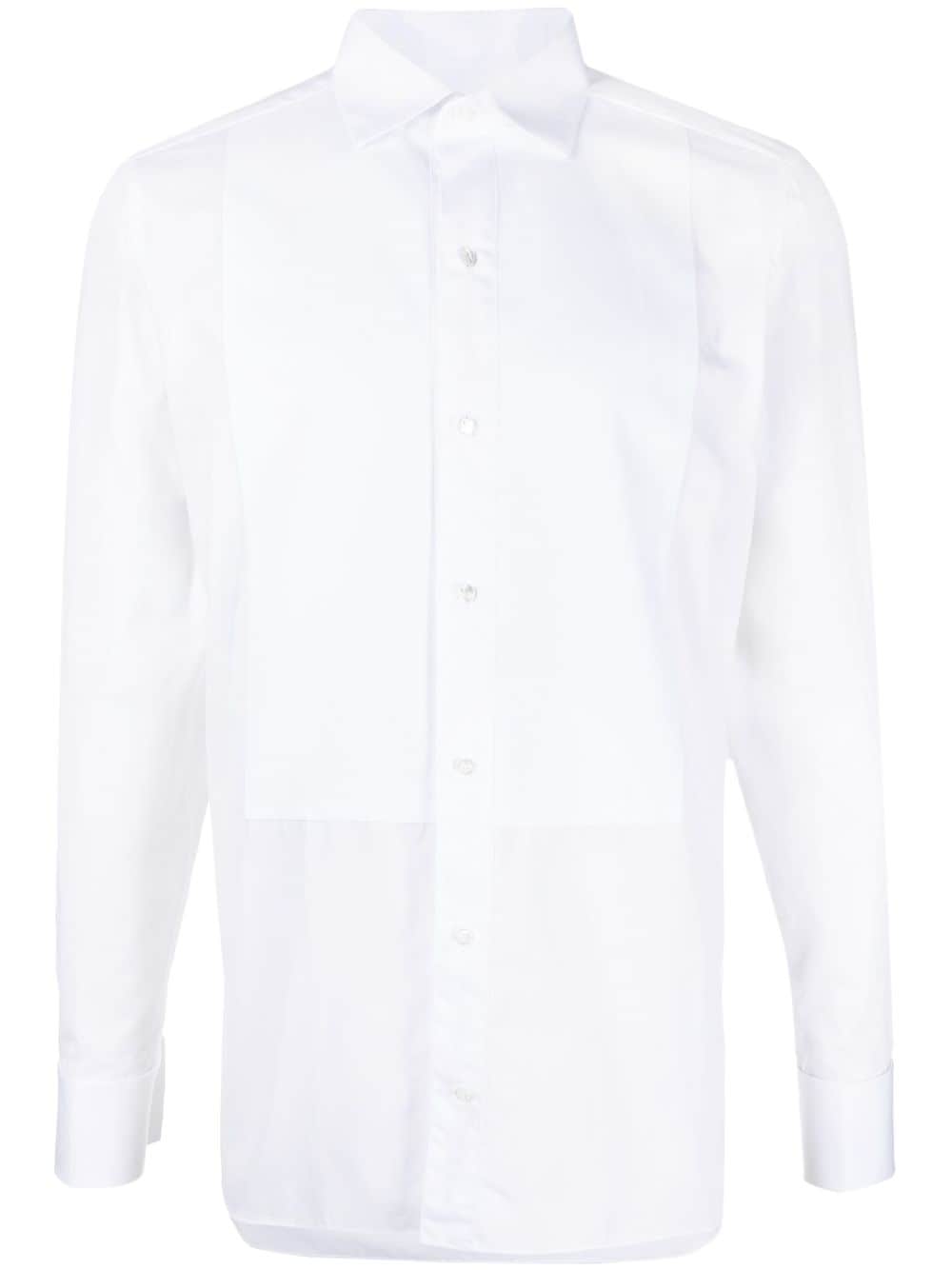 Zegna panelled evening shirt - White von Zegna