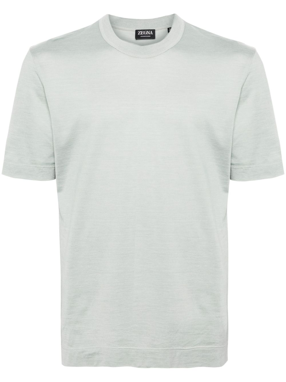 Zegna piqué crew-neck T-shirt - Green von Zegna