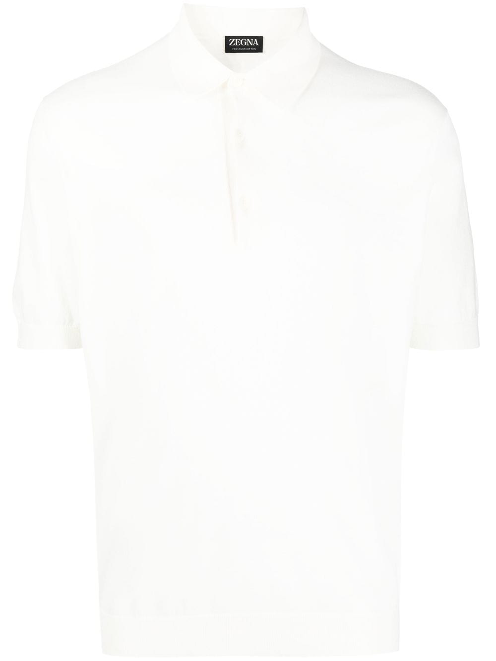 Zegna plain short-sleeved polo shirt - White von Zegna