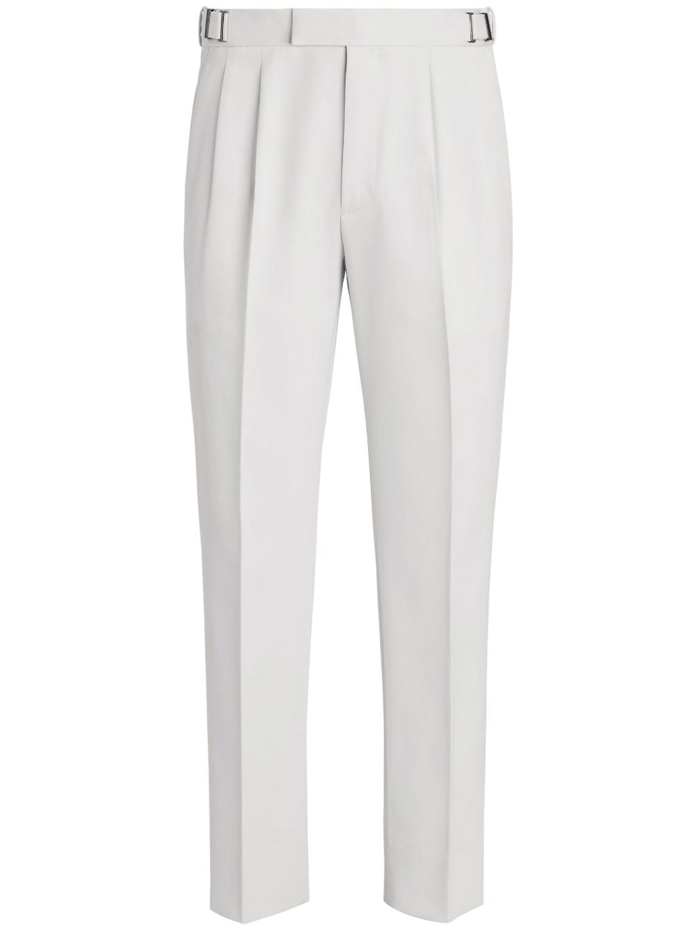 Zegna pleat-detail straight-leg trousers - White von Zegna