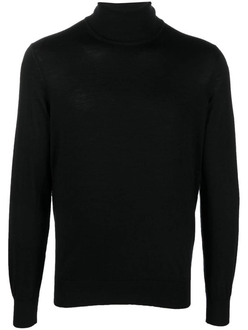 Zegna roll-neck knit jumper - Black von Zegna