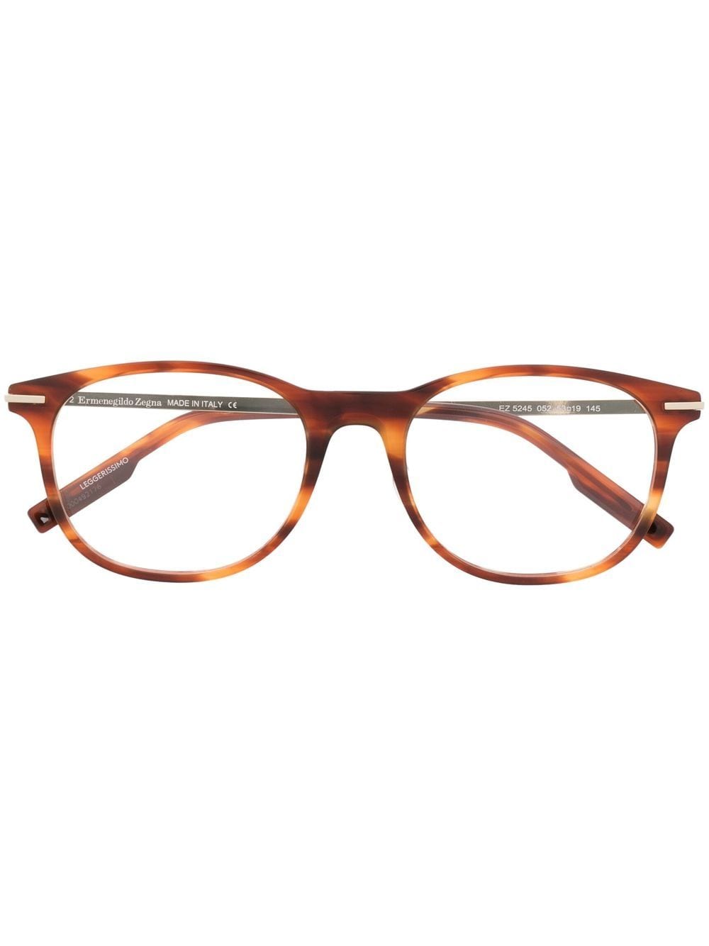 Zegna round-frame glasses - Orange von Zegna