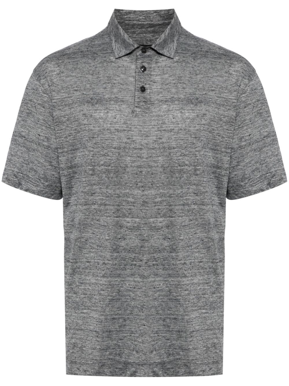 Zegna short-sleeve linen polo shirt - Grey von Zegna