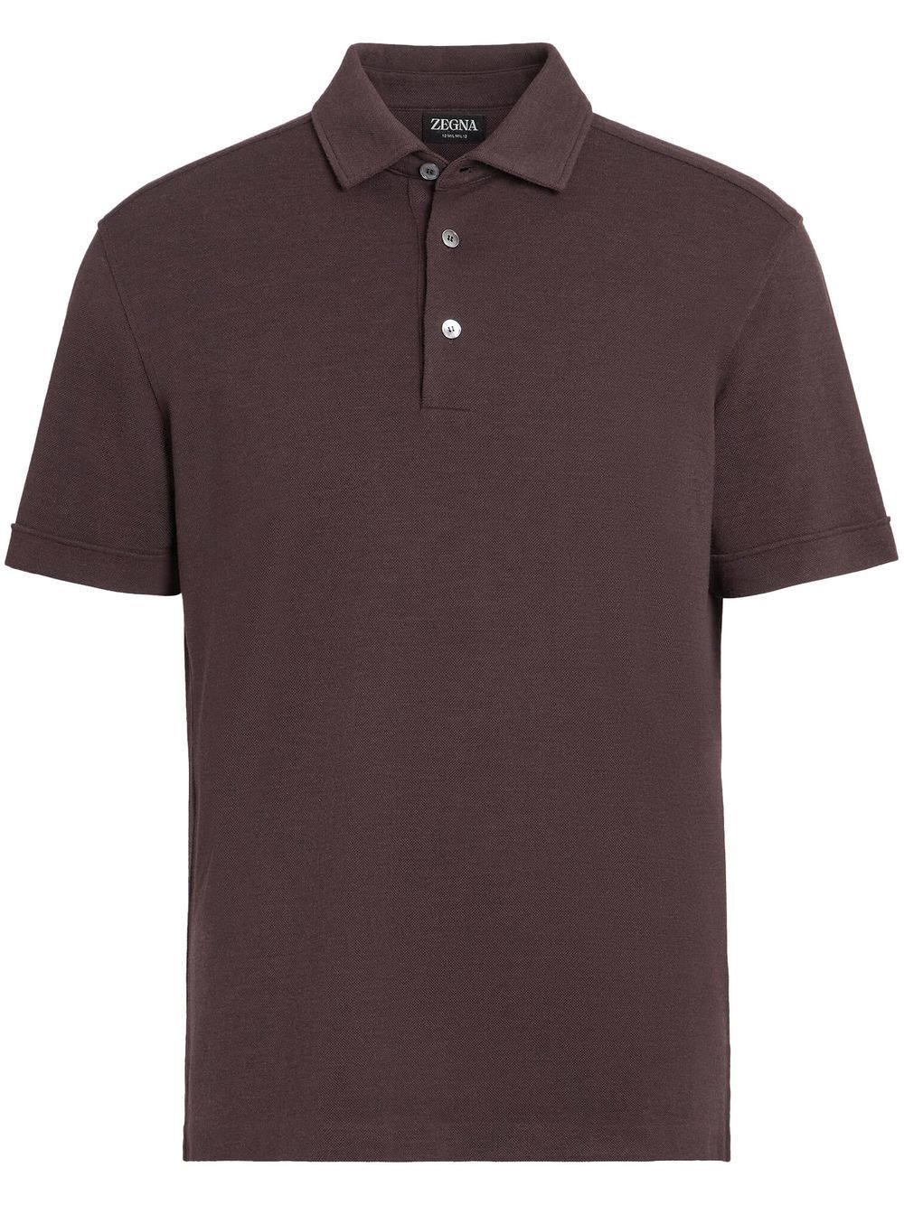 Zegna 12milmil12 wool polo shirt - Brown von Zegna