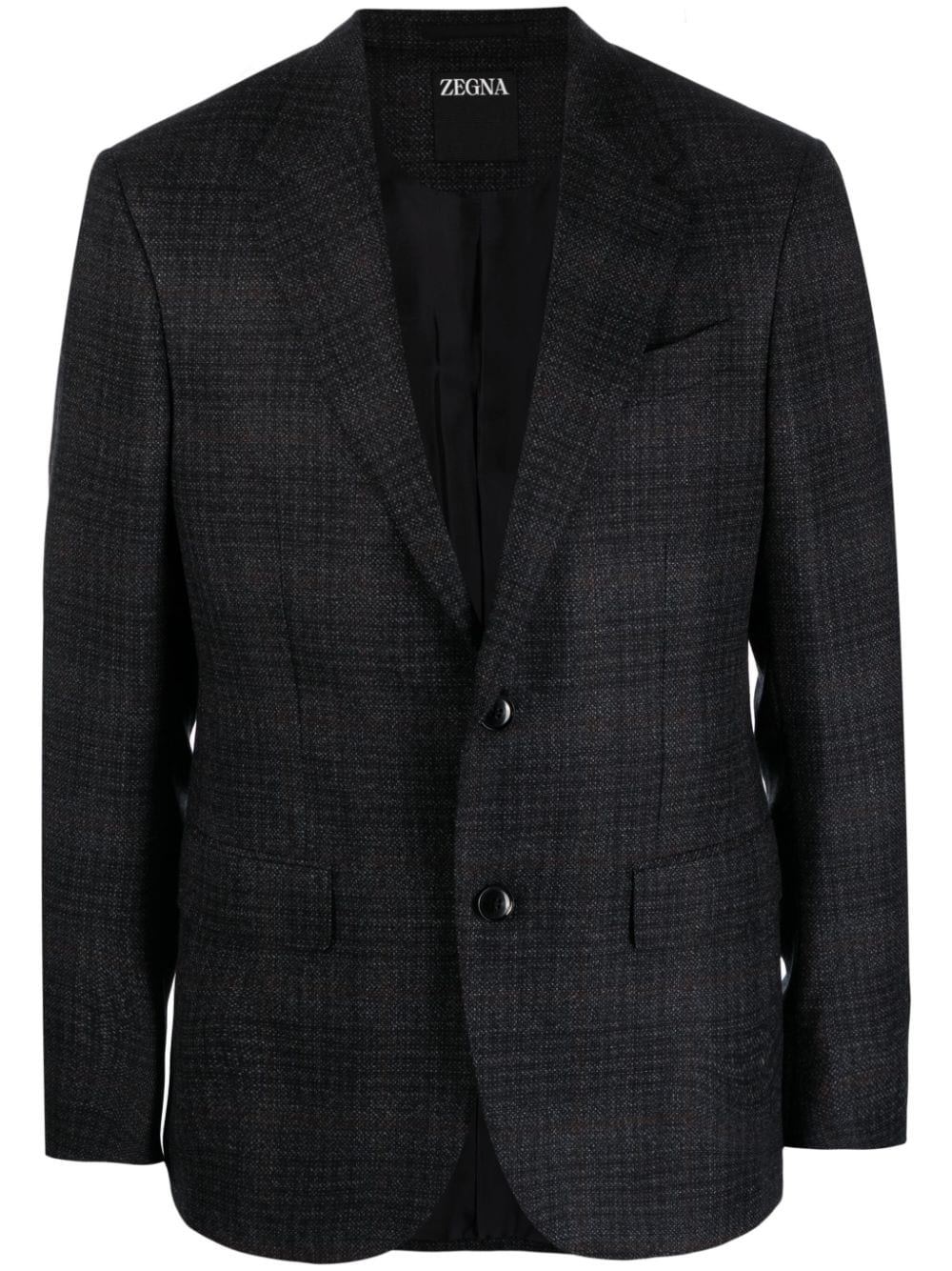 Zegna single-breast wool blazer - Grey von Zegna