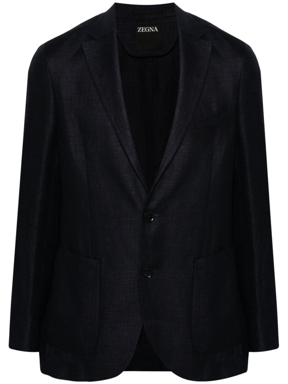 Zegna single-breasted blazer - Blue von Zegna