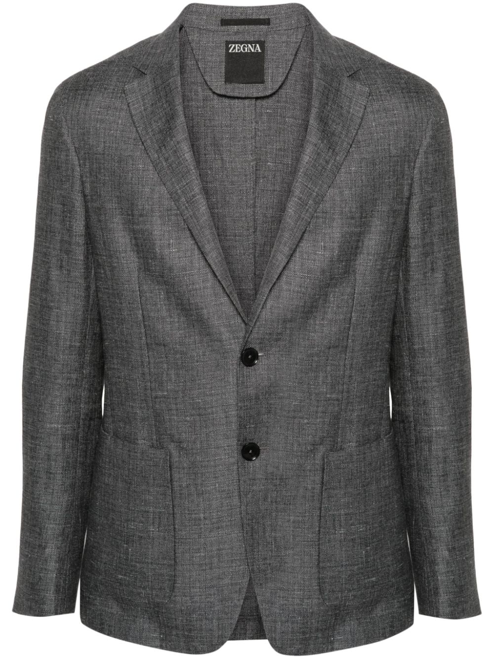 Zegna single-breasted blazer - Grey von Zegna