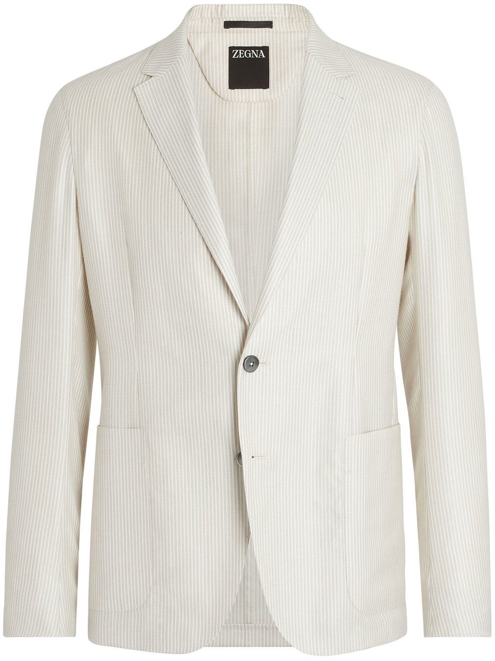 Zegna pinstripe single-breasted blazer - White von Zegna