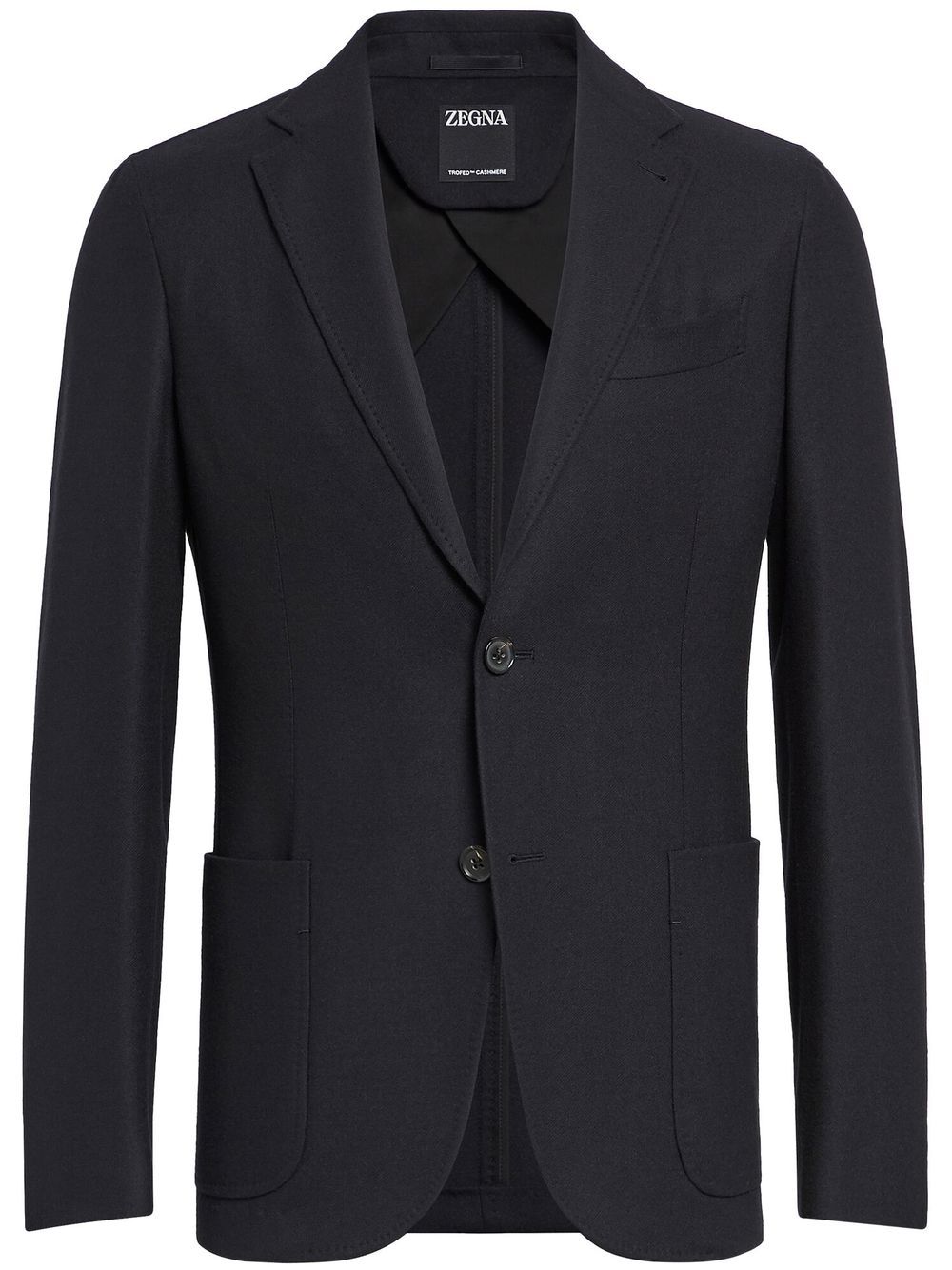 Zegna single-breasted cashmere-wool blazer - Black von Zegna