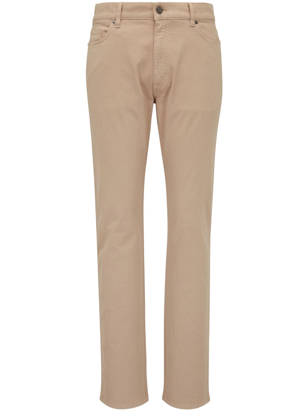 Zegna slim-cut leg trousers - Neutrals von Zegna