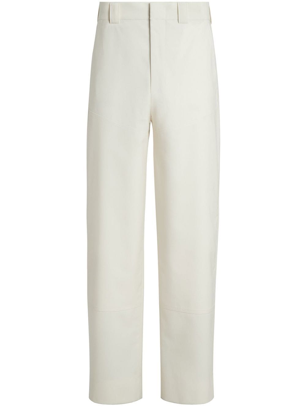 Zegna Pure Wool straight-leg trousers - White von Zegna