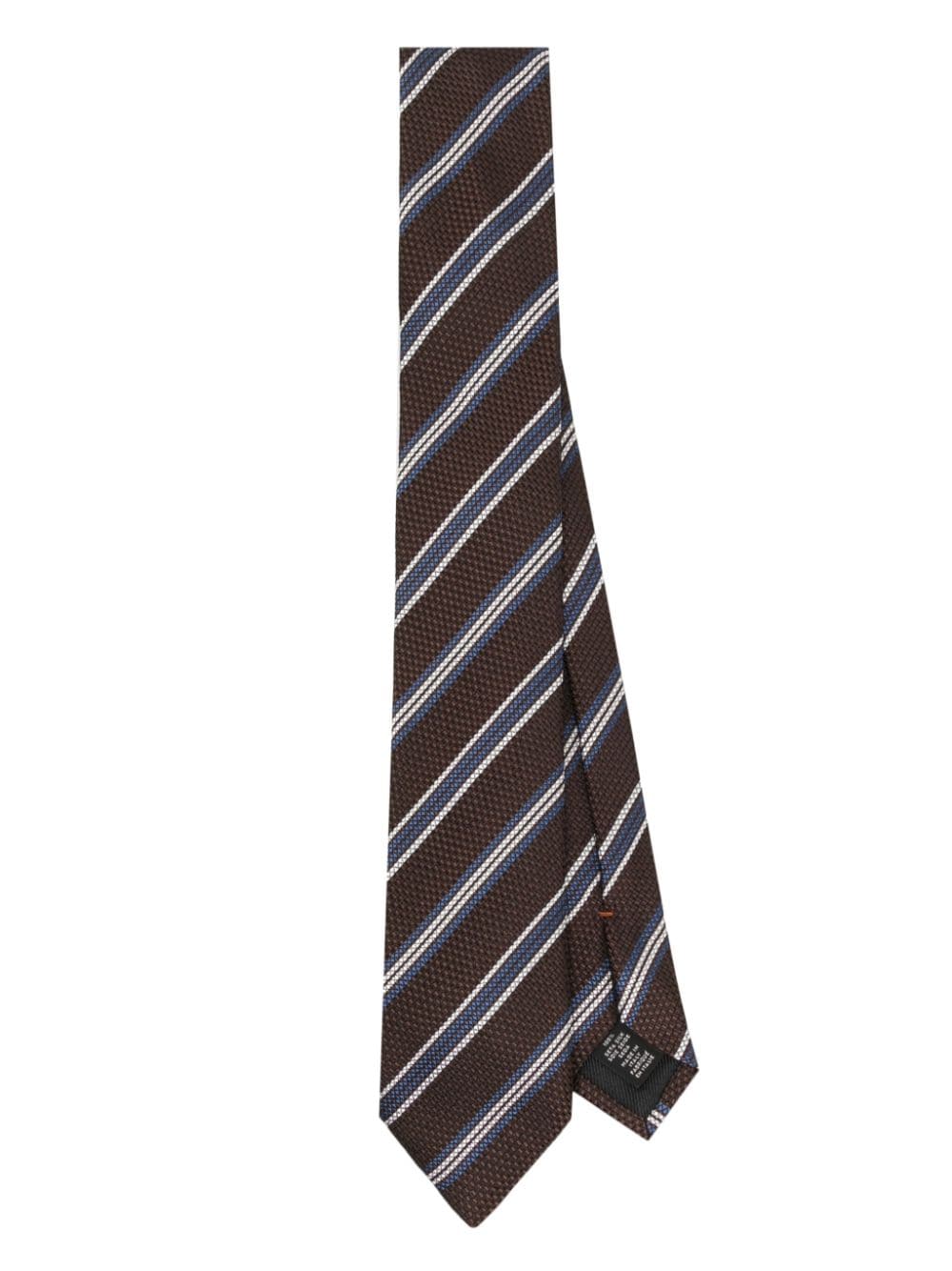 Zegna striped jacquard silk tie - Multicolour von Zegna