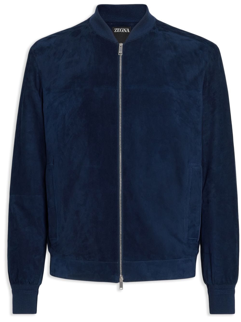 Zegna suede bomber jacket - Blue von Zegna