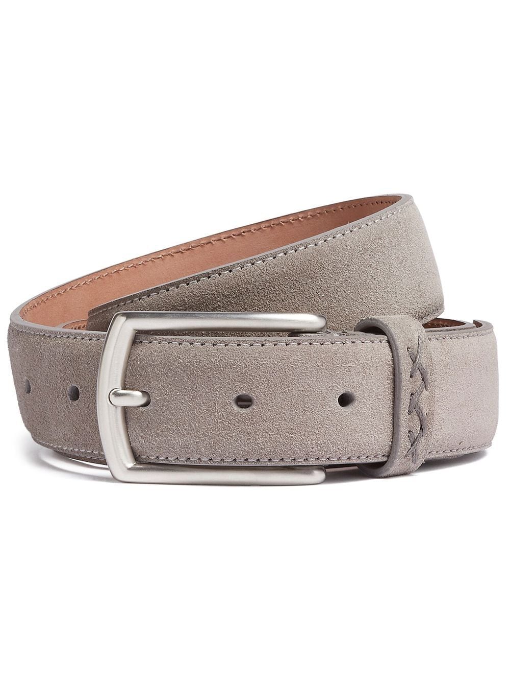 Zegna mélange-effect suede belt - Grey von Zegna