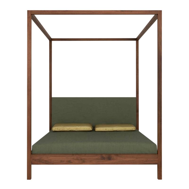 In Heaven Himmelbett, Holz eiche wild, Für Matratze (HEAVEN) b. 200 × l. 200 cm, Stoff remix 0233 von Zeitraum