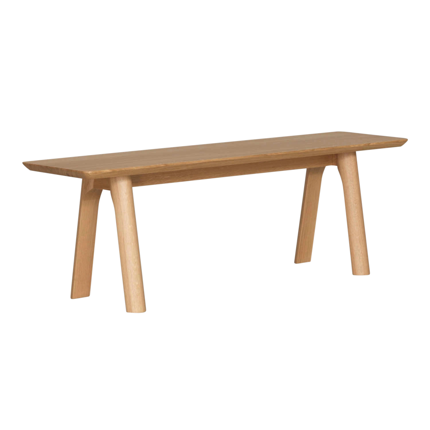 Rail Bench Bank , Holz amerikanischer nussbaum, Länge l. 140 cm von Zeitraum