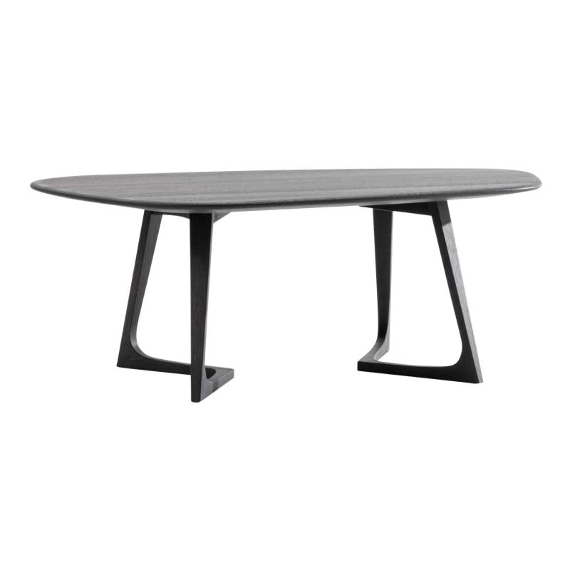 Twist Stone Couchtisch, Holz esche weiss geölt, Länge l. 136 cm, Höhe h. 32 cm von Zeitraum